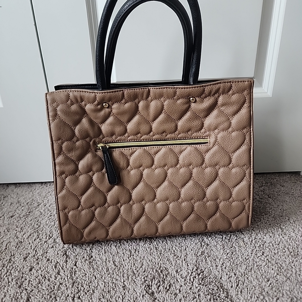 Betsey Johnson Black And Brown Lg Purse - Picture 2 of 14